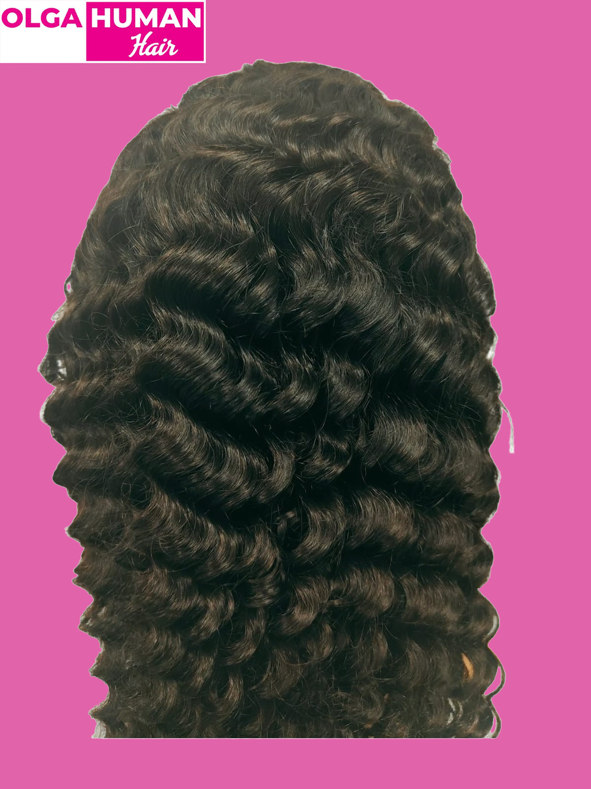 Front Lace Caps Normal Thickness Water Wave Curly - 100% Human Hair